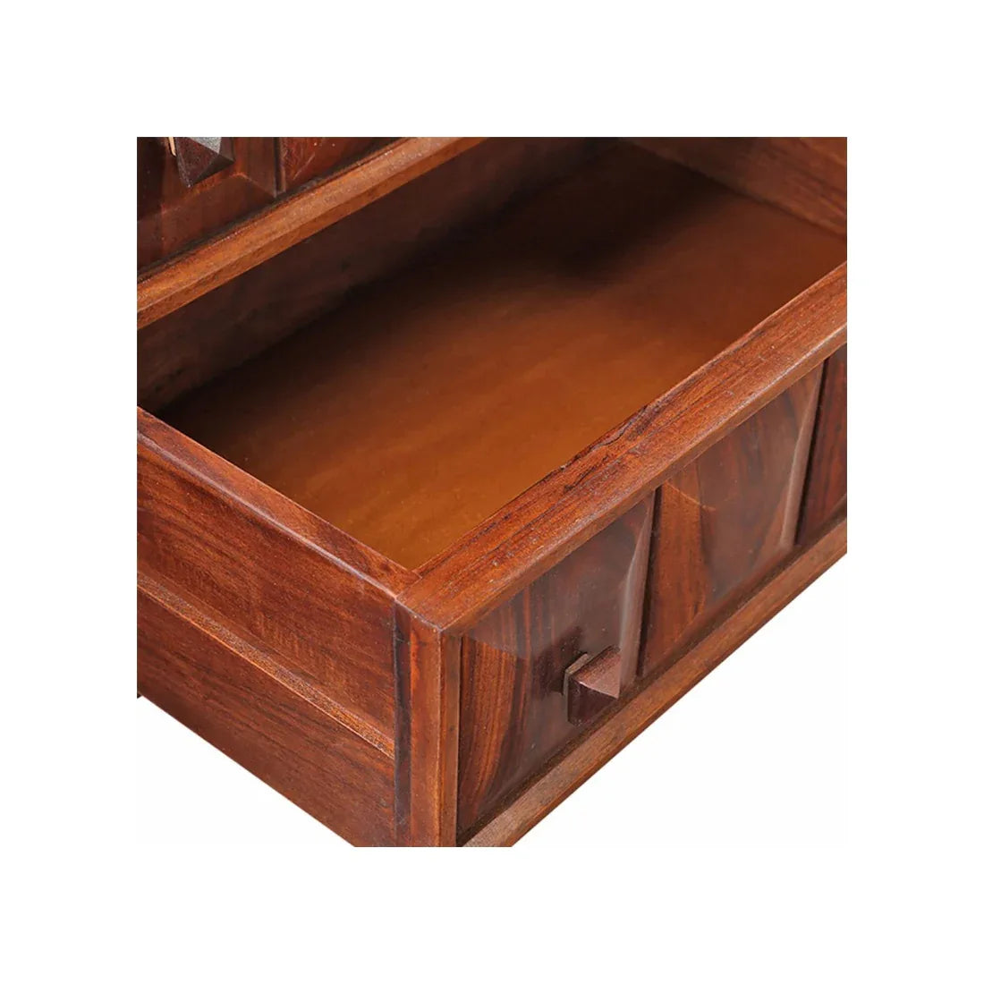 Woodrow Sheesham Wood(Rosewood) TV Unit in HONEY Colour - HomeTown