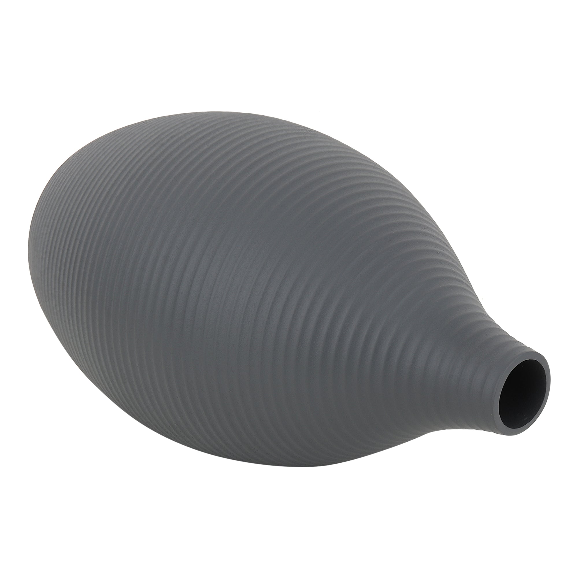 Vesera Graphite Black Enamel Vase