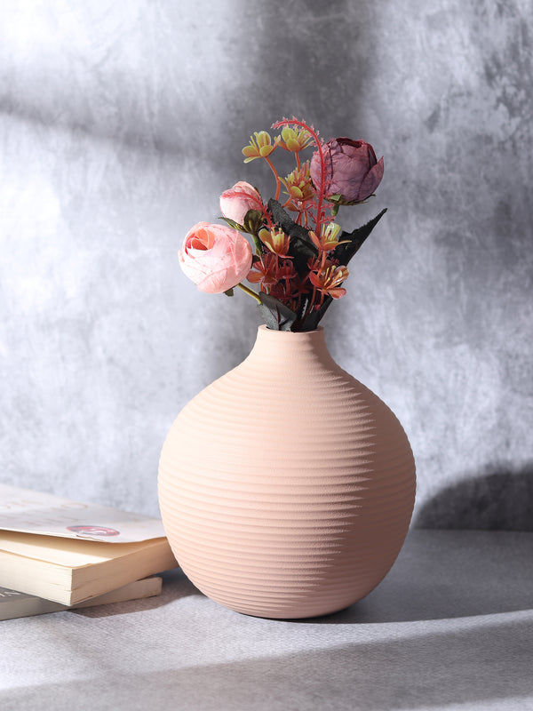 Bella Peach Enamel Vase dimensions