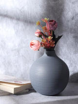 De Massion Bella Blue Enamel Vase