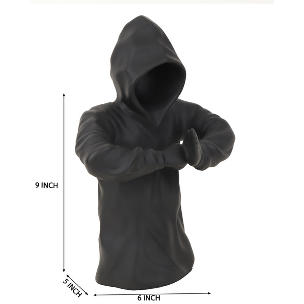 De Massion Hooded Warrior in Black dimensions