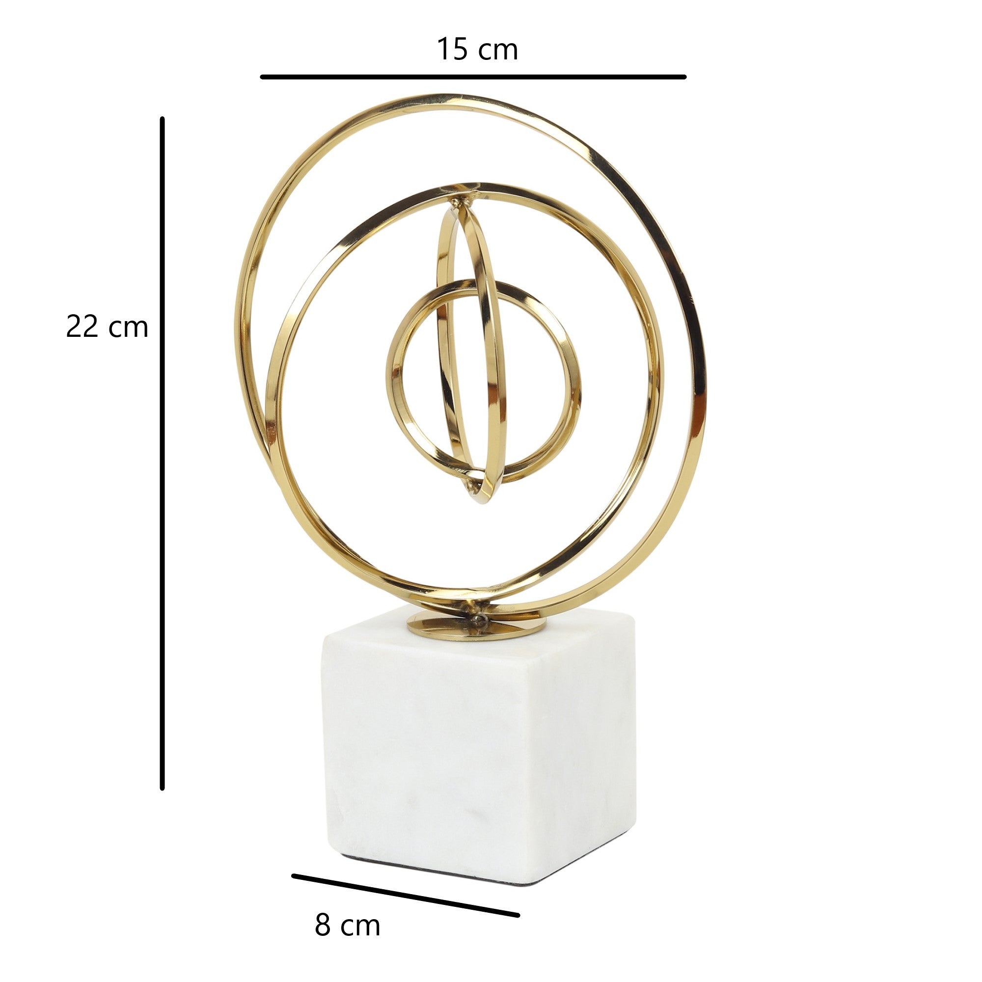 Seamless Circle Ensemble in Gold