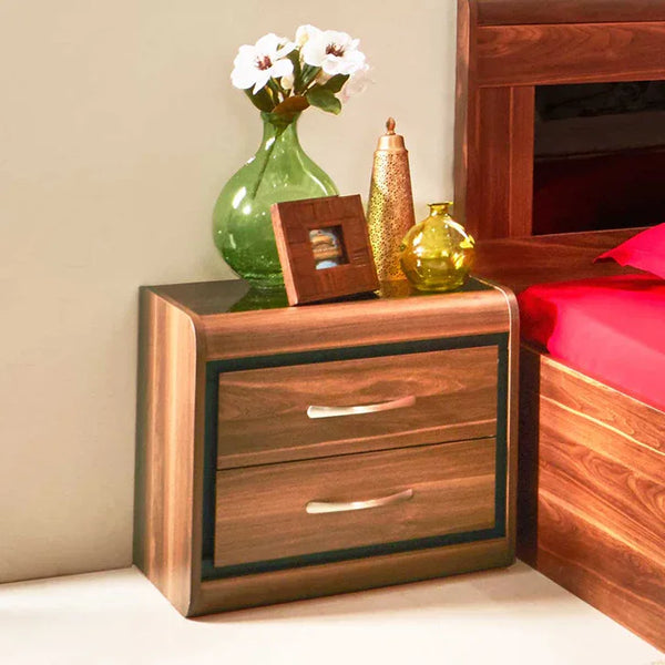 Archer Night Stand in Walnut Colour dimensions
