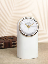 De Massion Temporal Table Clock in White