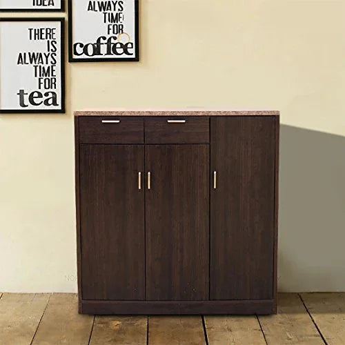 Murano Engineered Wood Storage Cabinet in Wenge Colour - HomeTown