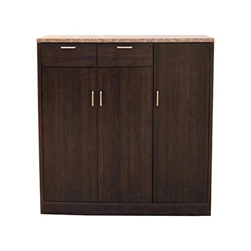 Murano Engineered Wood Storage Cabinet in Wenge Colour - HomeTown