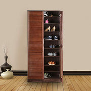 Pamela Engineered Wood Shoe Rack in Oak Colour - HomeTown