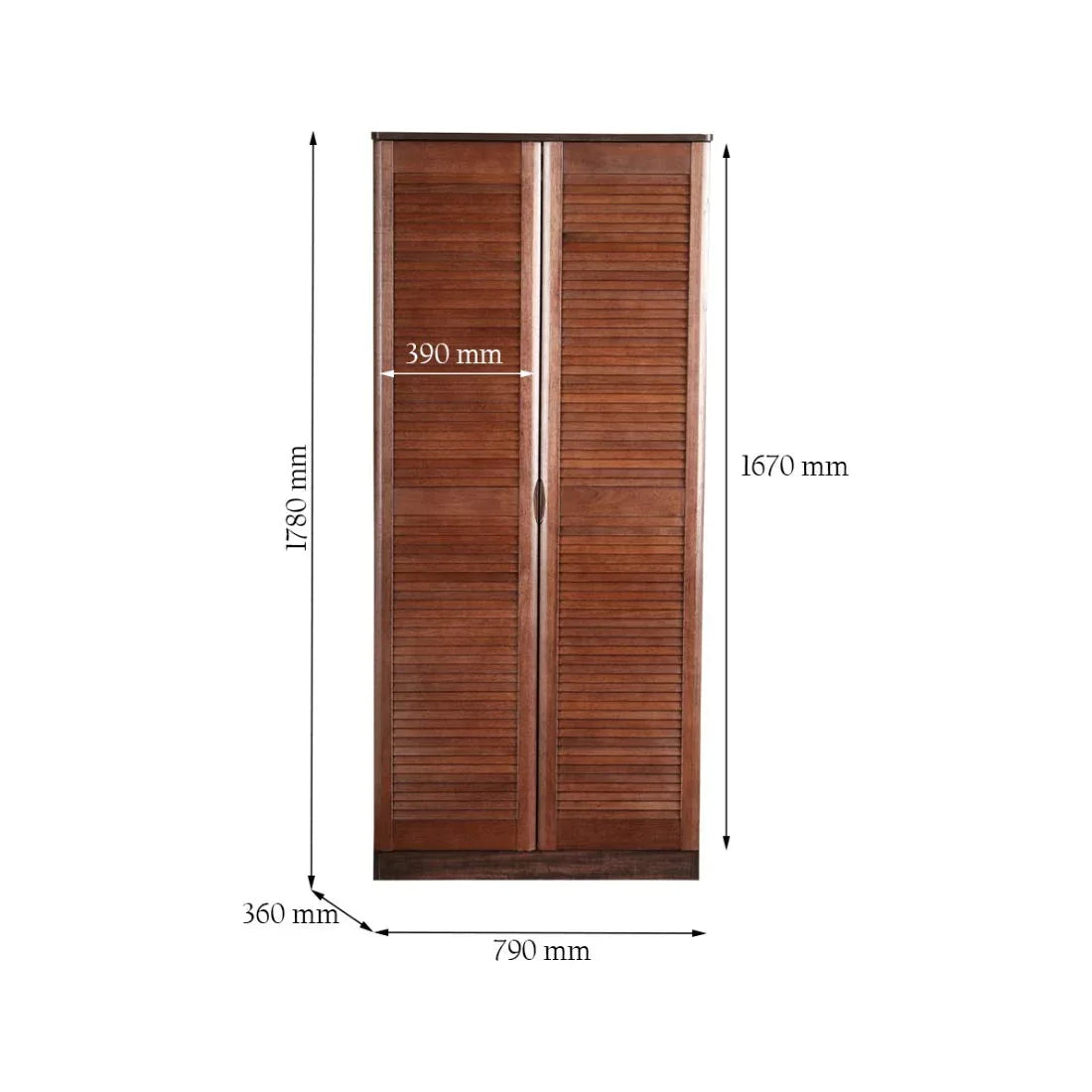 Pamela Engineered Wood Shoe Rack in Oak Colour - HomeTown