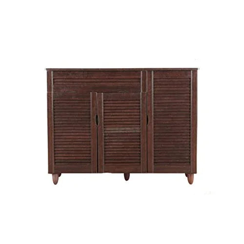 Carry Engineered Wood Shoe Rack in Wenge Colour - HomeTown