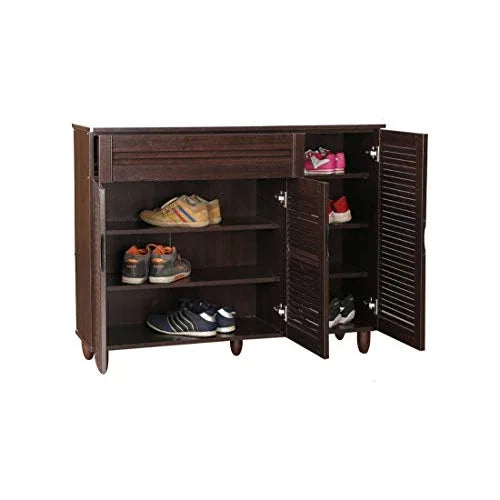 Carry Engineered Wood Shoe Rack in Wenge Colour - HomeTown