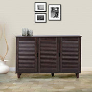 Cyra Engineered Wood Shoe Rack in Wenge Colour - HomeTown