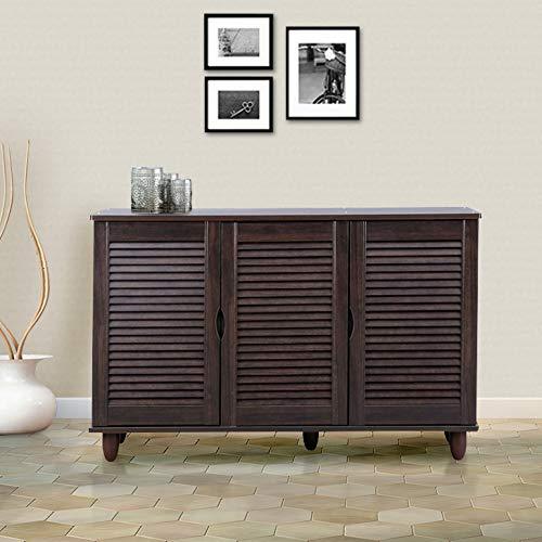 Cyra Engineered Wood Shoe Rack in Wenge Colour - HomeTown