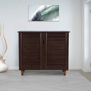 Kaira Engineered Wood Shoe Rack in Wenge Colour - HomeTown