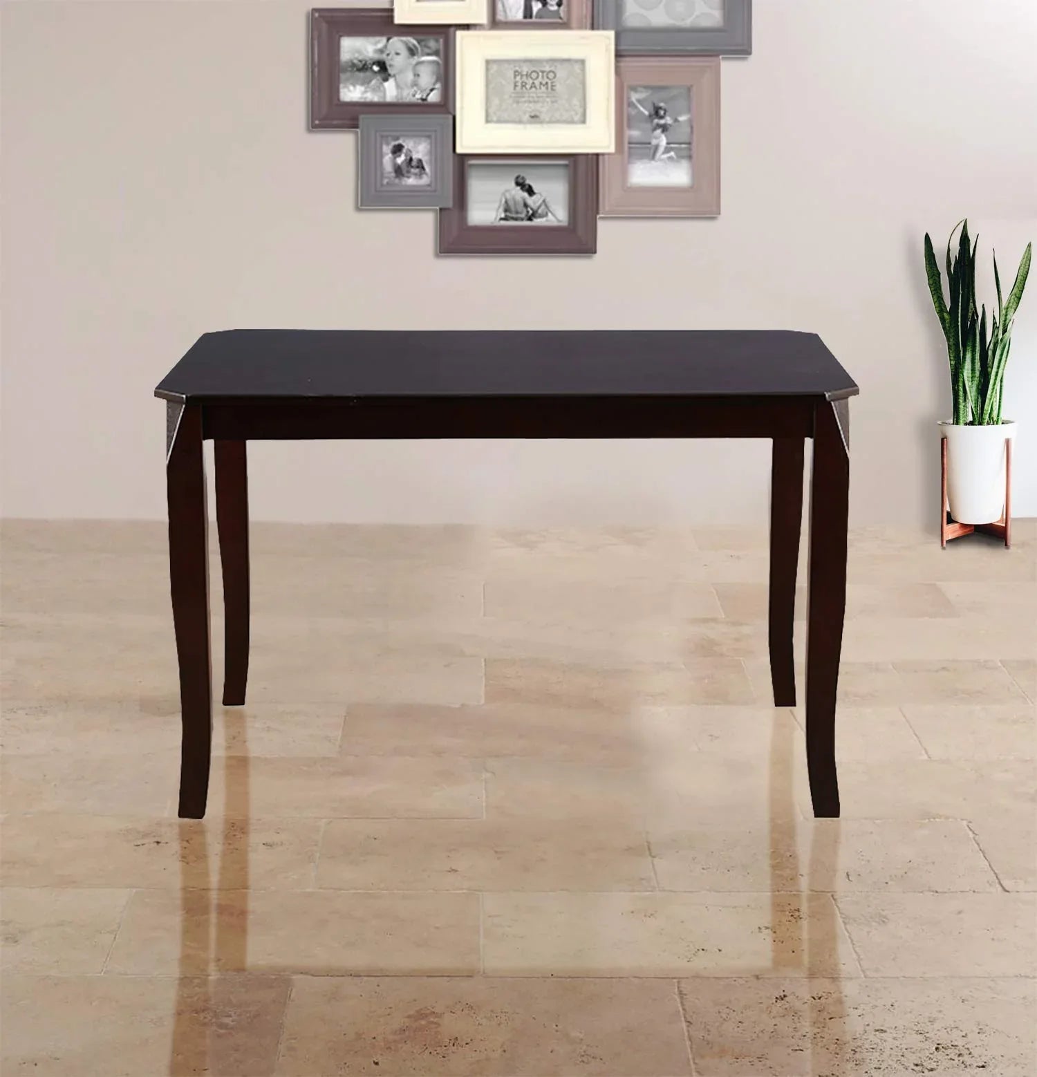 Cardiff Solid Wood 4-Seater Dining Table in Mocha Finish - HomeTown