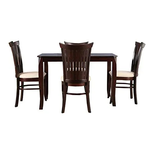 Cardiff Solidwood 4 Seater Dining Set in Expresso Colour - HomeTown