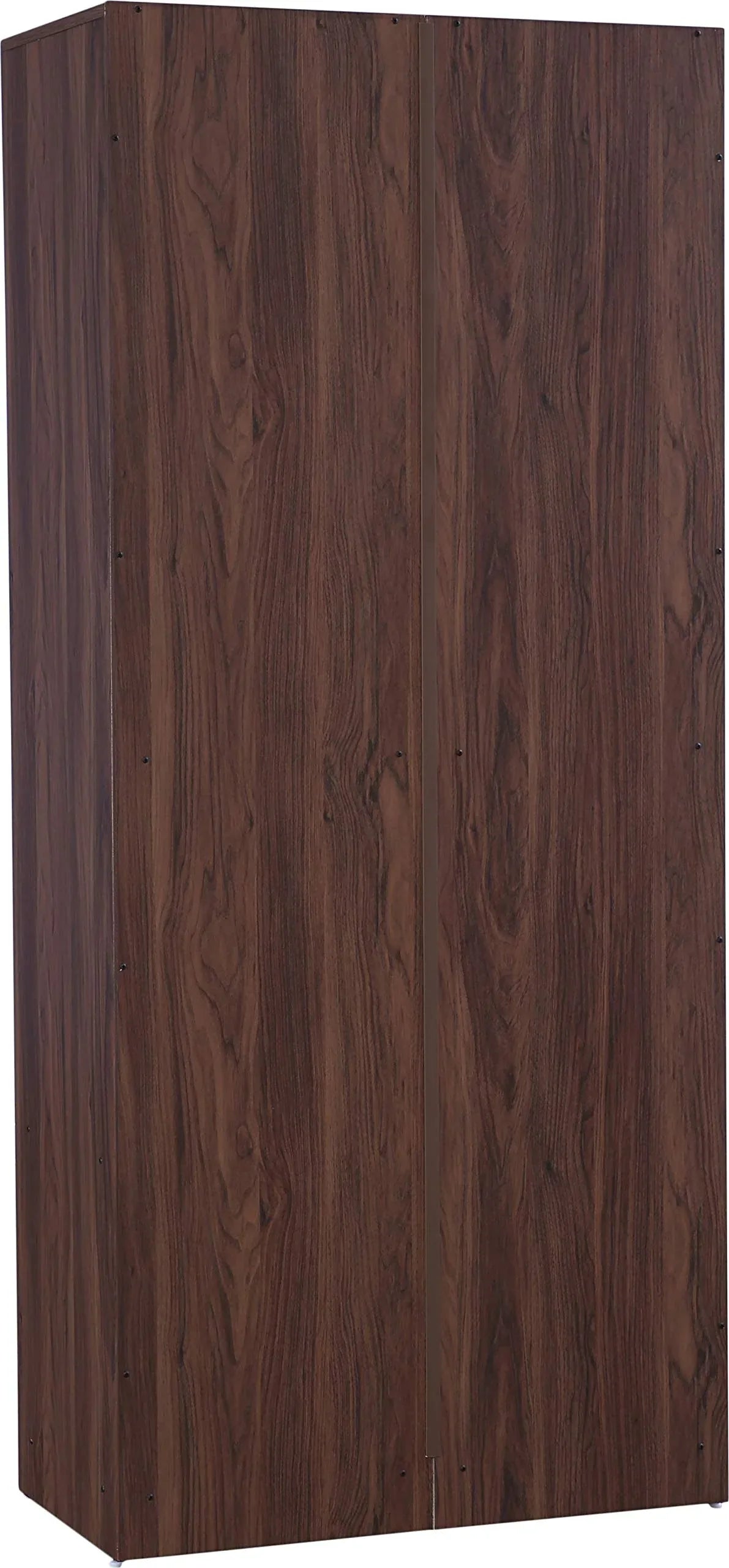 Molly Two Door Wardrobe with Mirror in Walnut Finish - HomeTown