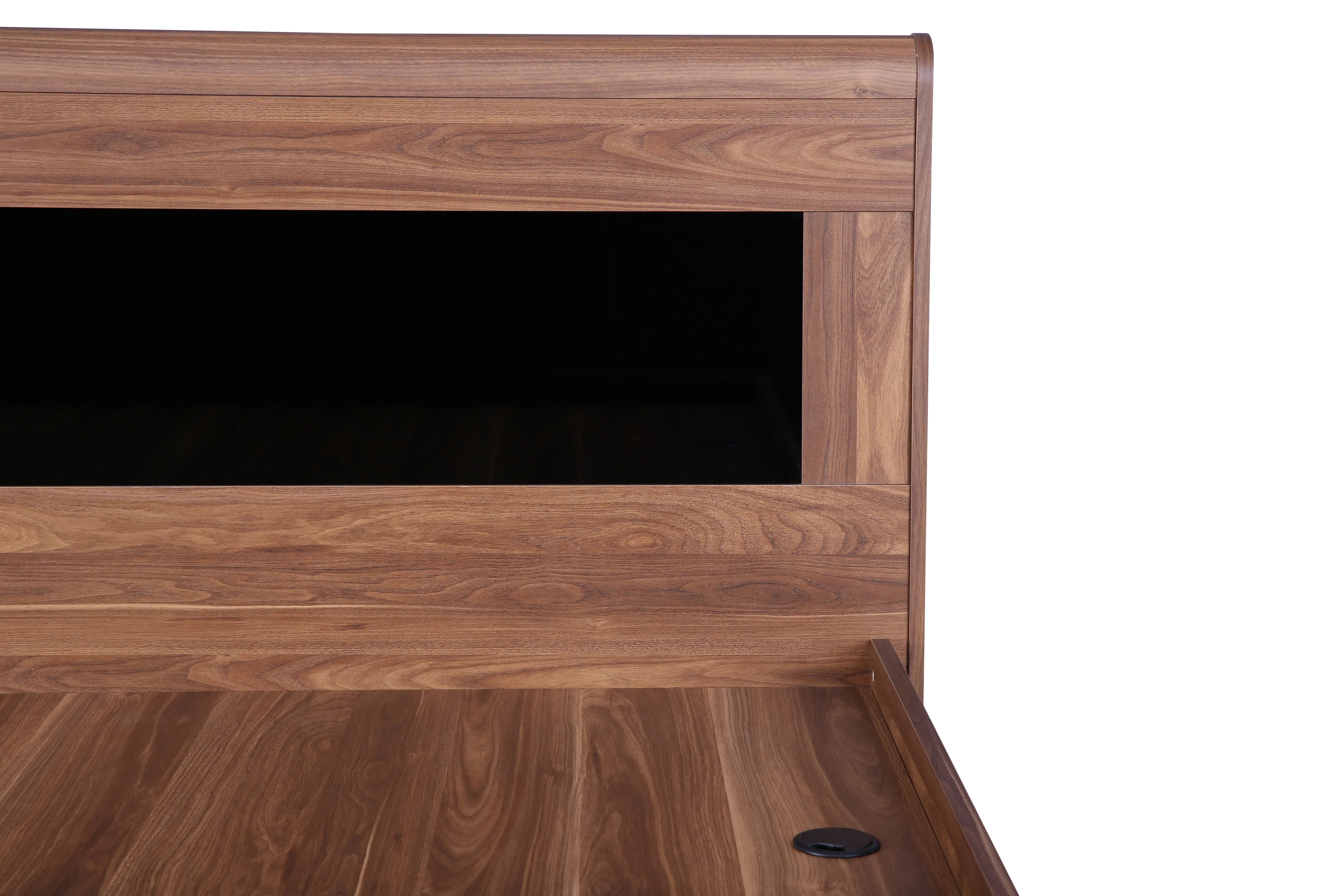 Archer King Bed with Box storage in Walnut Colour - HomeTown