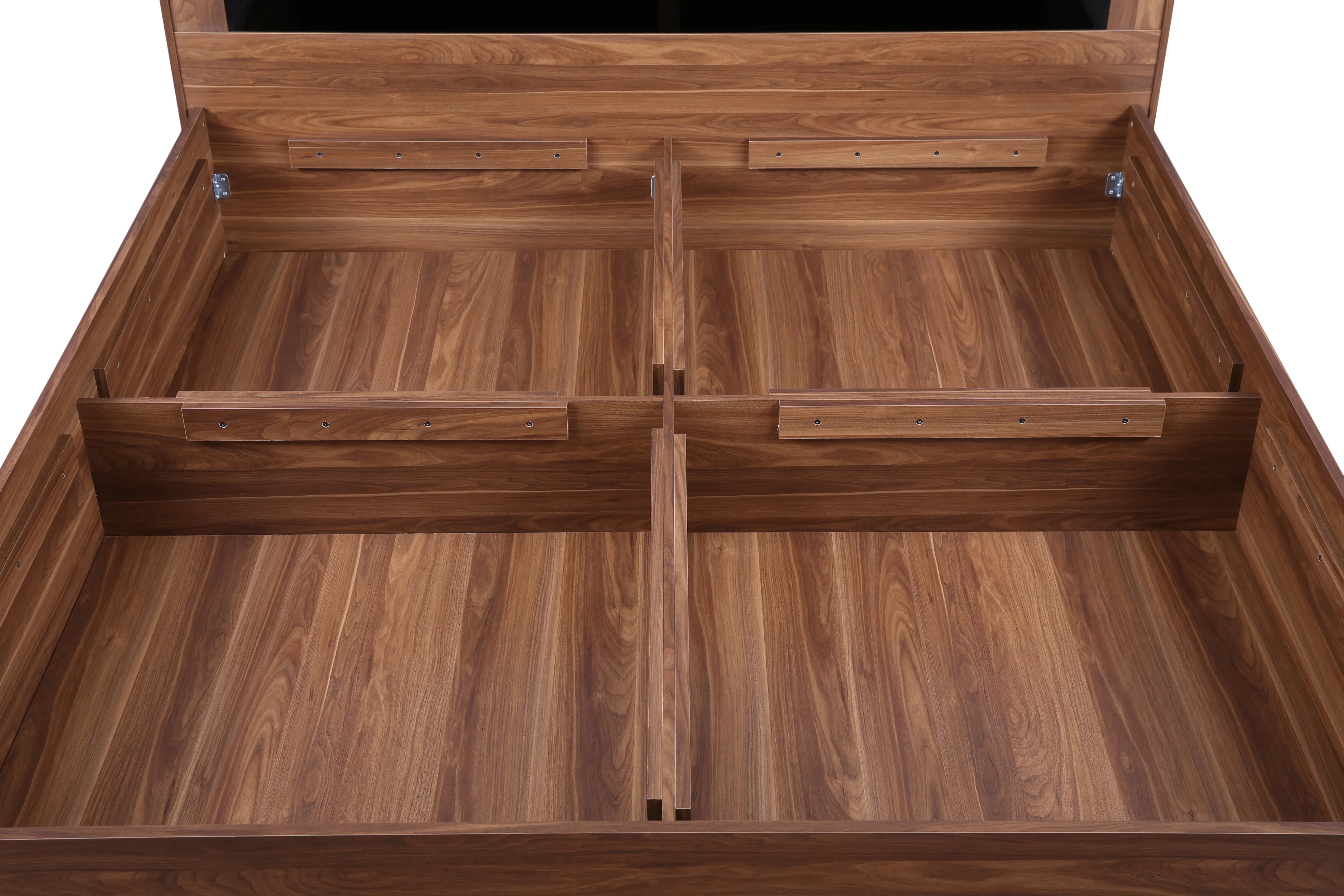 Archer King Bed with Box storage in Walnut Colour - HomeTown