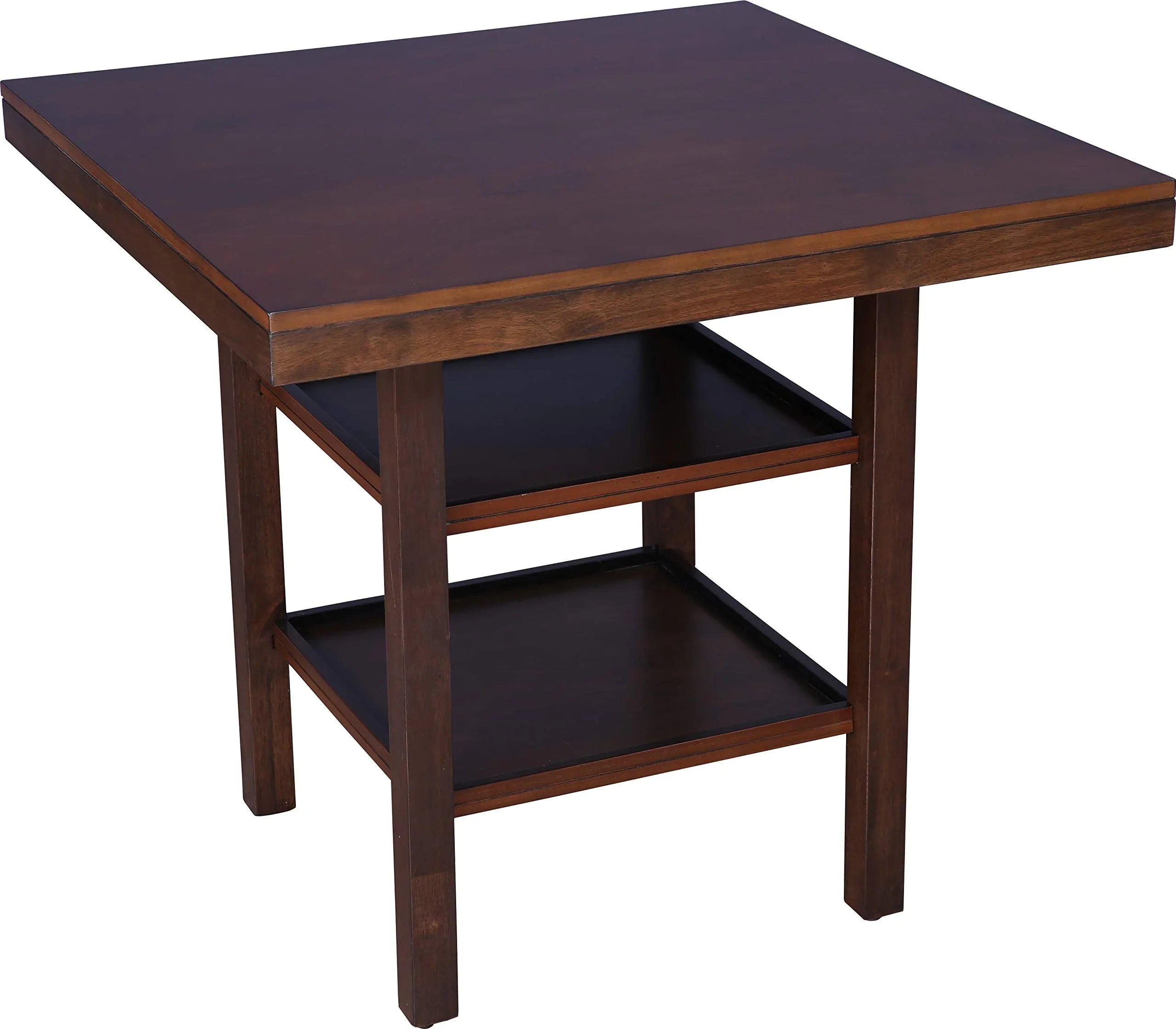 Hopton Solid Wood Four Seater High Dining Table in Walnut Finish - HomeTown