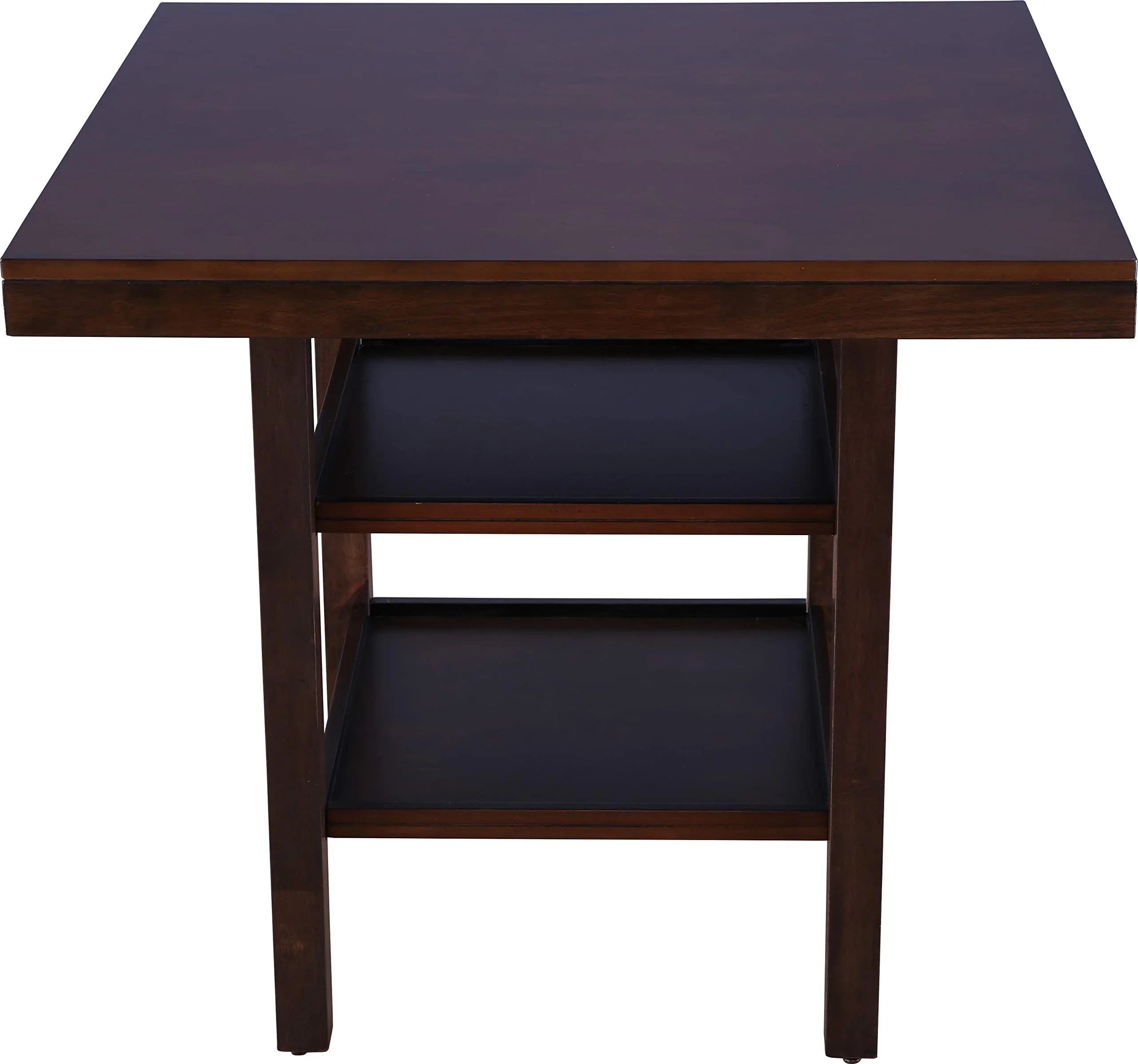 Hopton Solid Wood Four Seater High Dining Table in Walnut Finish - HomeTown