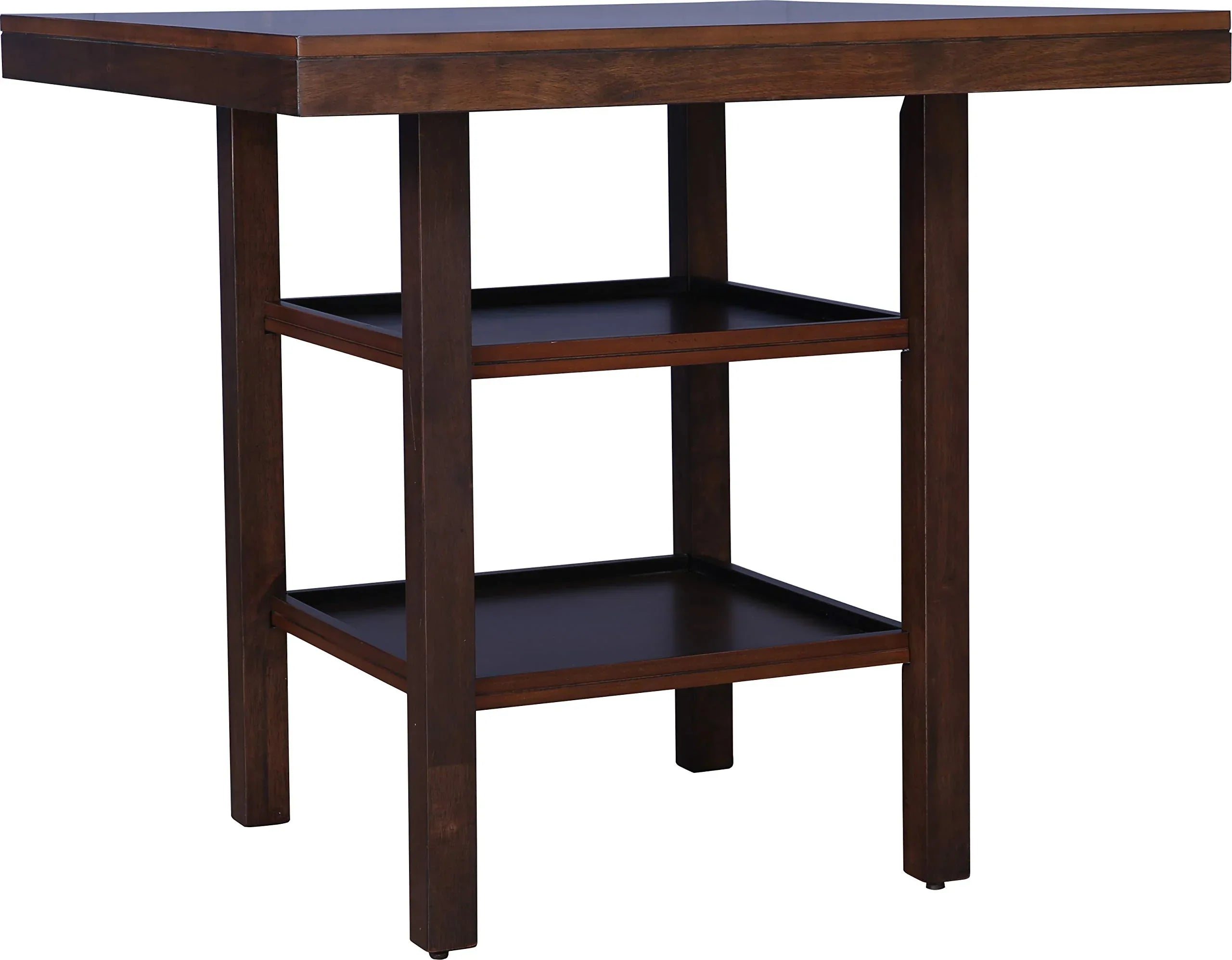 Hopton Solid Wood Four Seater High Dining Table in Walnut Finish - HomeTown