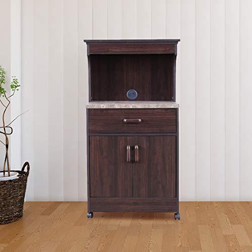 Murano Marble Finish Top Microwave Unit in Wenge Colour - HomeTown