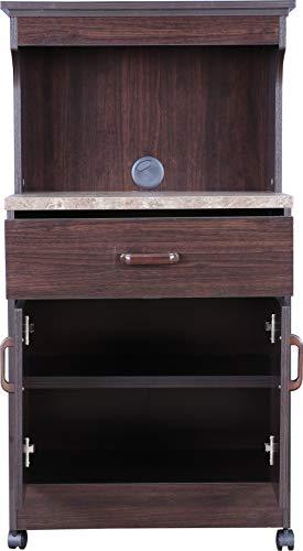 Murano Marble Finish Top Microwave Unit in Wenge Colour - HomeTown