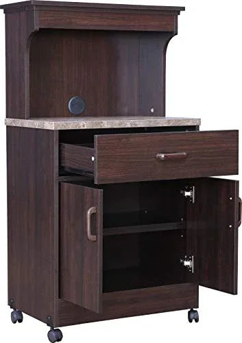 Murano Marble Finish Top Microwave Unit in Wenge Colour - HomeTown