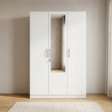 Allen Plus 3 Door Wardrobe White