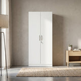 Willy Plus 2 Door Wardrobe White