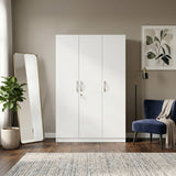 Willy Plus 3 Door Wardrobe White