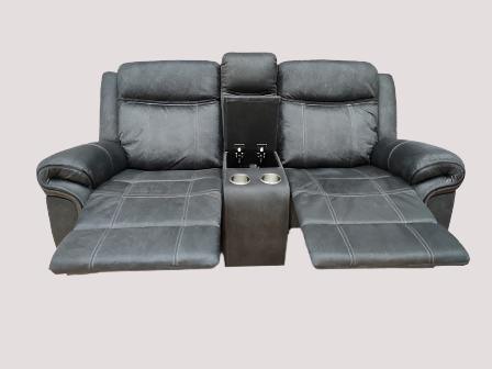 Enfield Rocker Recliner | 2 Seater | Grey dimensions