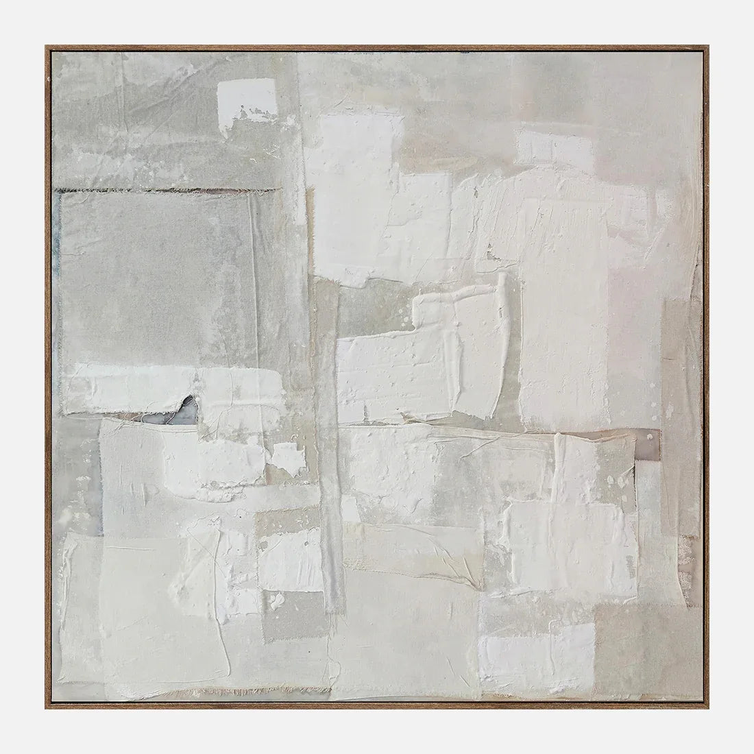 Ilsa Minimalist Modern hand finished canvas painting brown 120x120cm V-1 - HomeTown