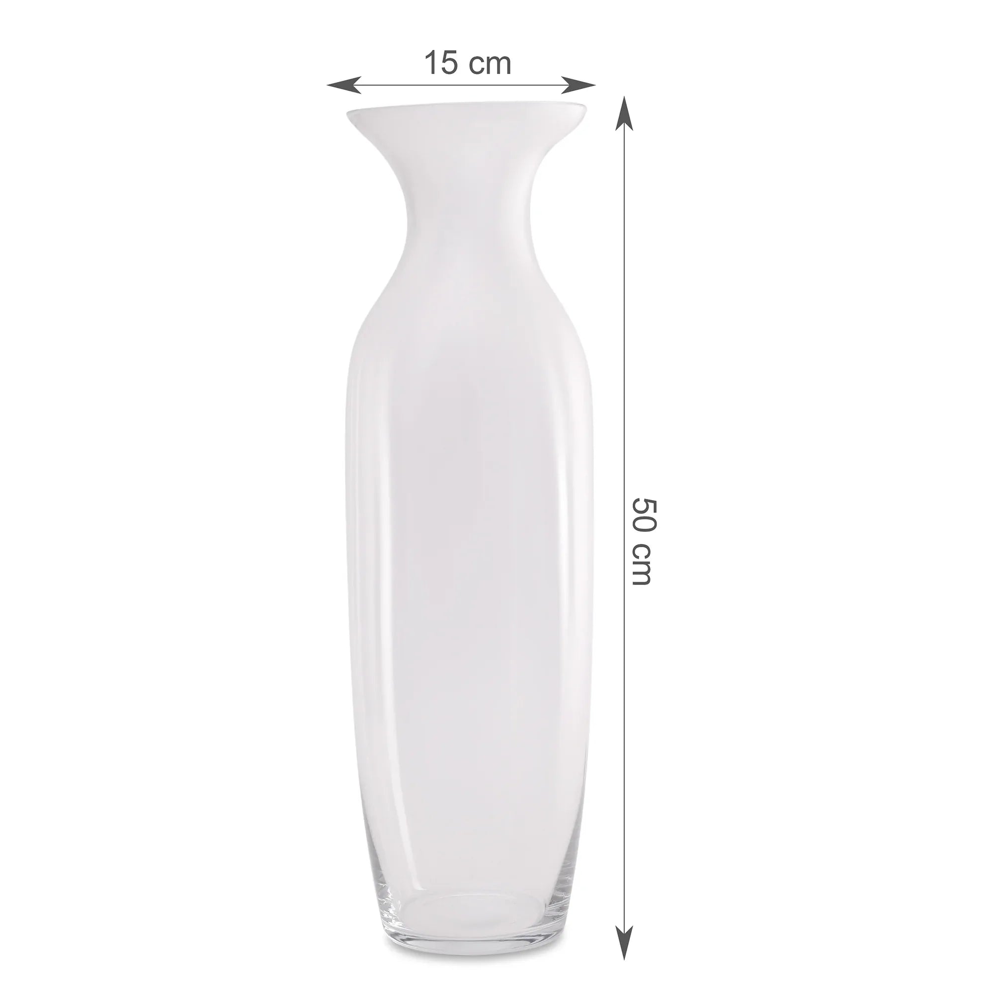 EDEL CLASSIC CLEAR GLASS LARGE SIZED VASE BY LIVING ESSENCE - HomeTown