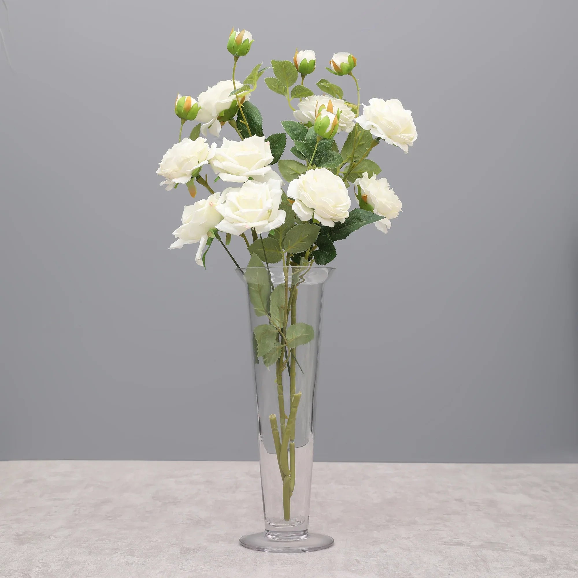 EDEL MODERN CLEAR GLASS SMALL SIZED VASE BY LIVING ESSENCE - HomeTown