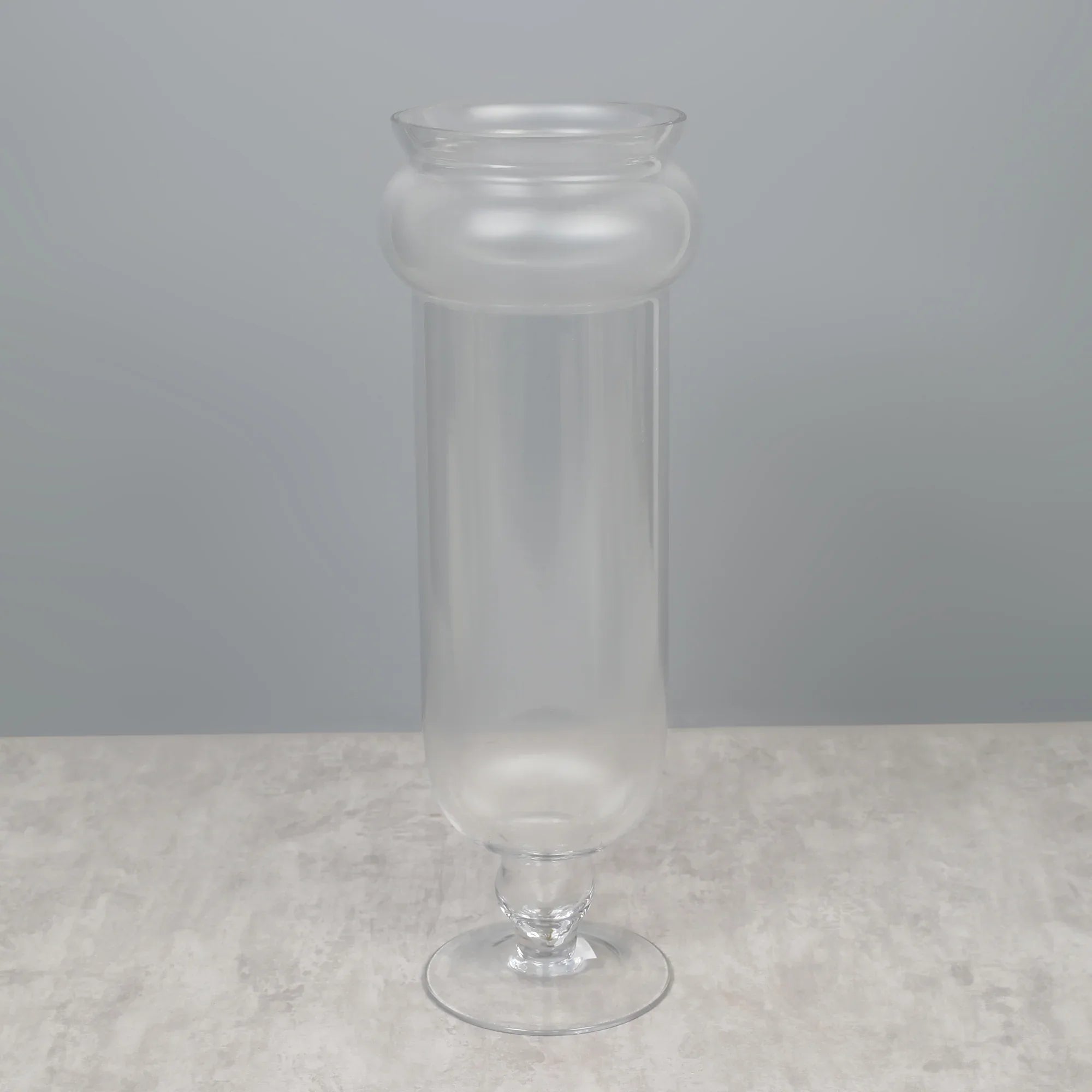 EDEL CONTEMPORY CLEAR GLASS MEDIUM SIZED VASE BY LIVING ESSENCE - HomeTown