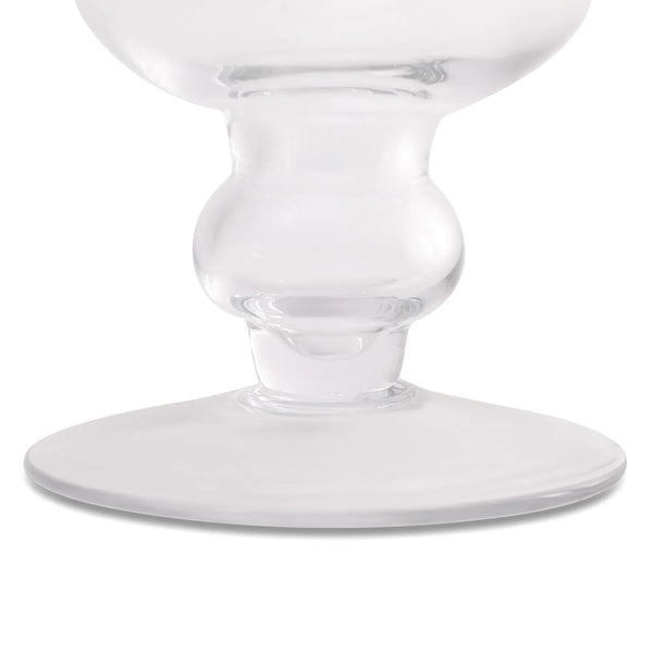 EDEL CONTEMPORY CLEAR GLASS LARGE SIZED VASE BY LIVING ESSENCE dimensions
