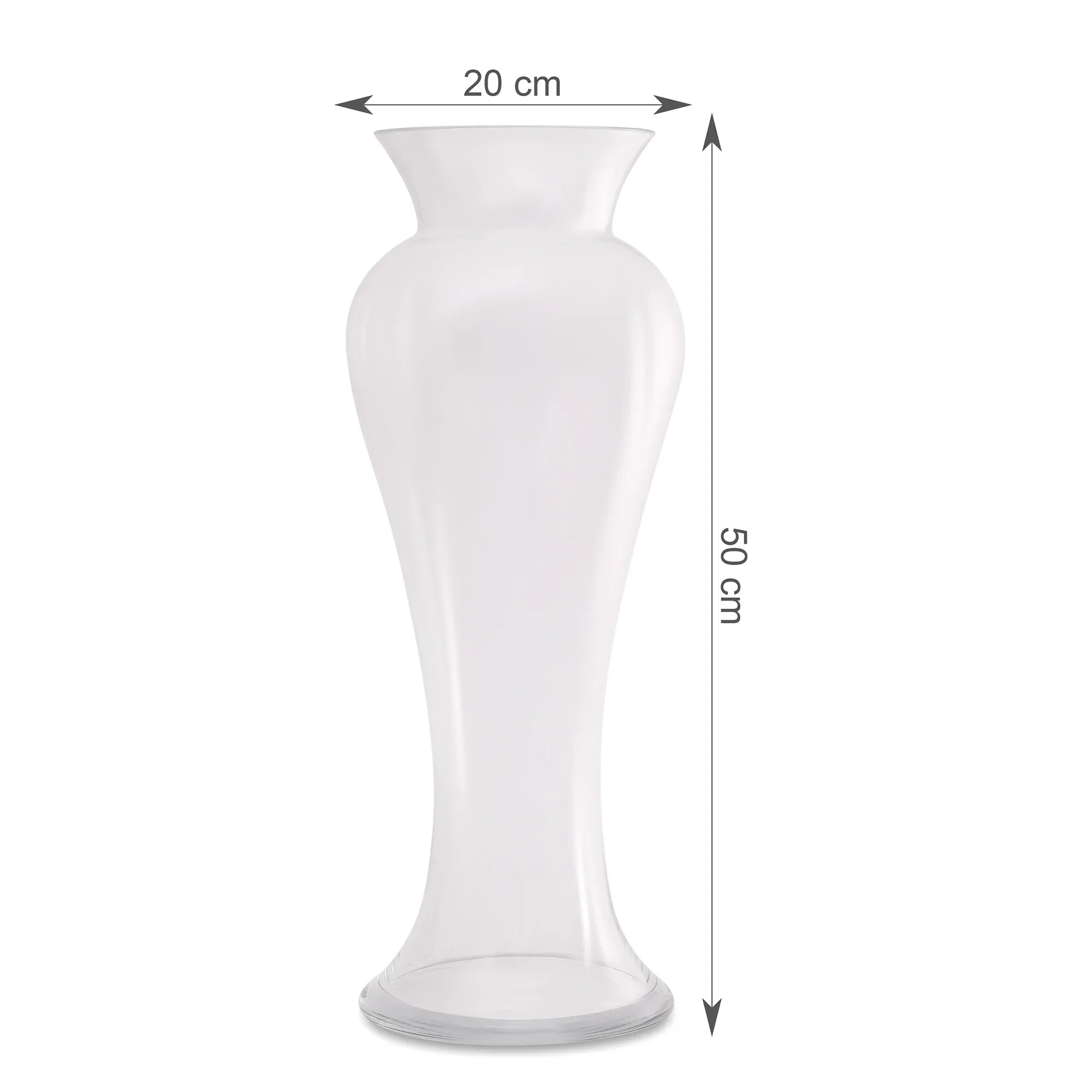 EDEL CLASSIC URN SHAPED CLEAR GLASS VASE MEDIUM SIZED BY LIVING ESSENCE - HomeTown