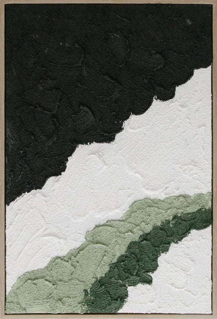 Ilsa Textured Art Canvas Painting Green/Black 60x90cm - HomeTown
