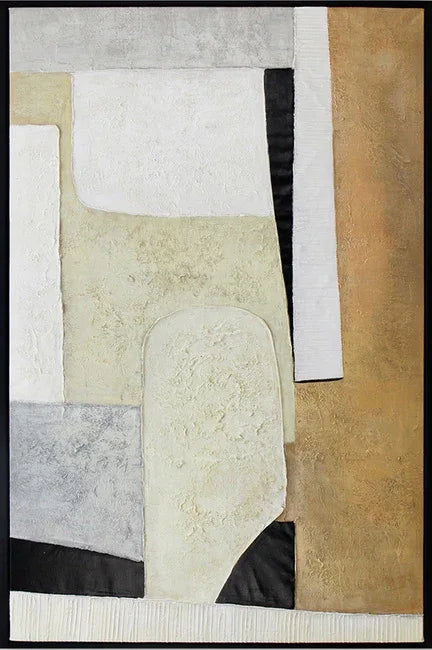 Ilsa Abstract Art1 Canvas Painting Brown 80x120cm - HomeTown