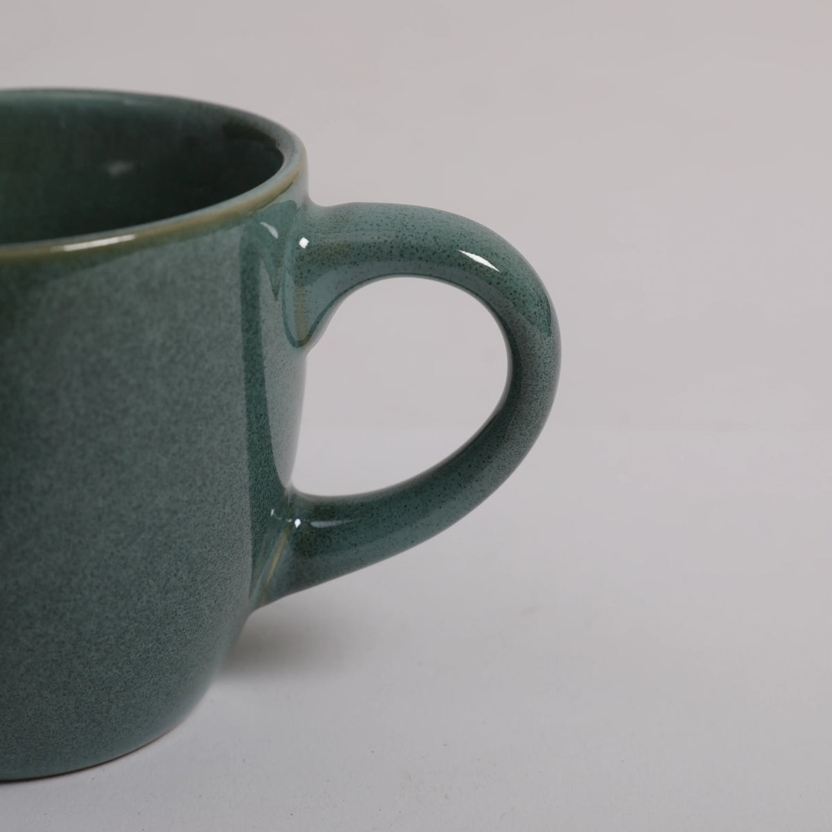 Living Essence Earl Cup & Saucer Set of 4 Pcs in Sea Green Colour - HomeTown