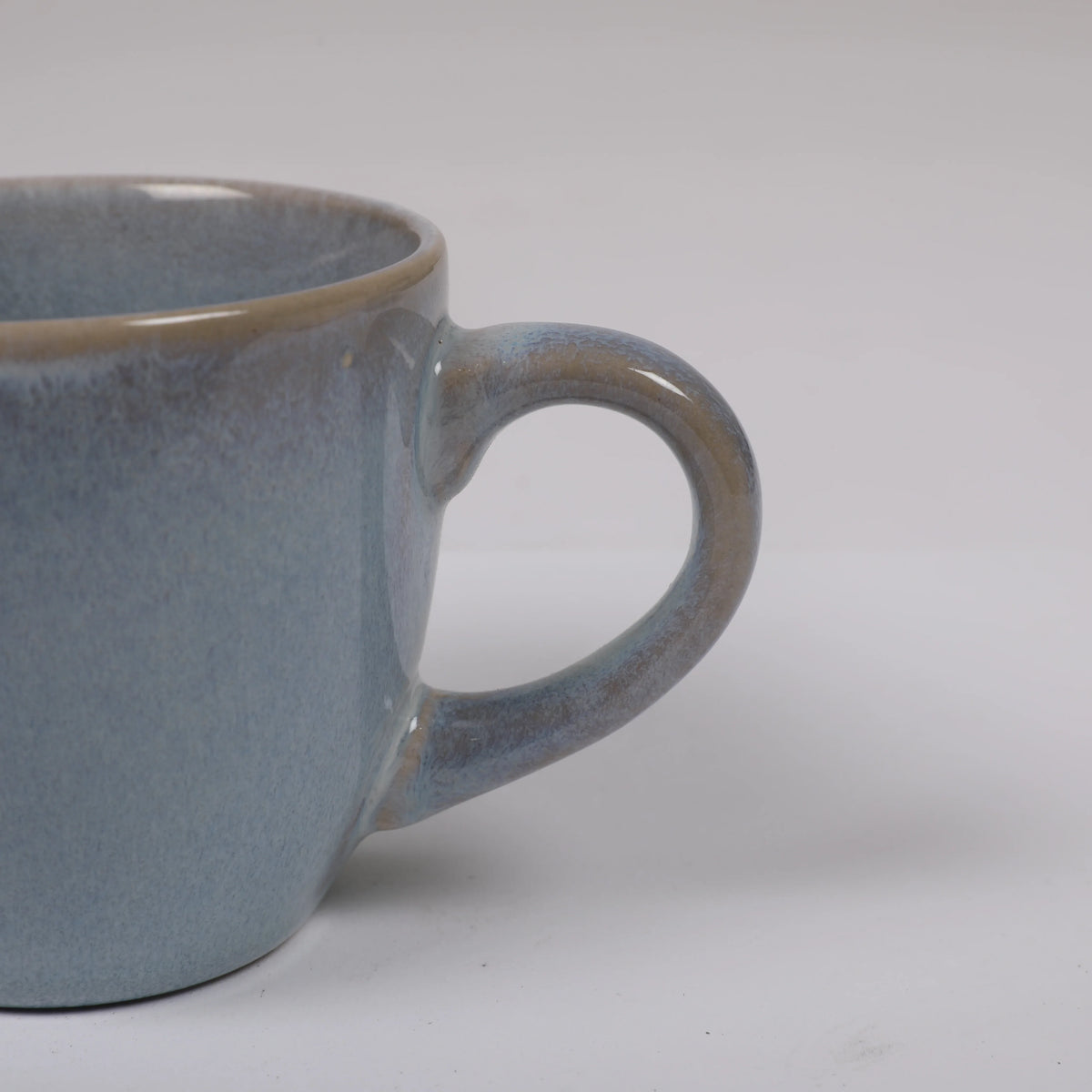 Living Essence Earl Cup & Saucer Set of 4 Pcs in Ocean Blue Colour - HomeTown