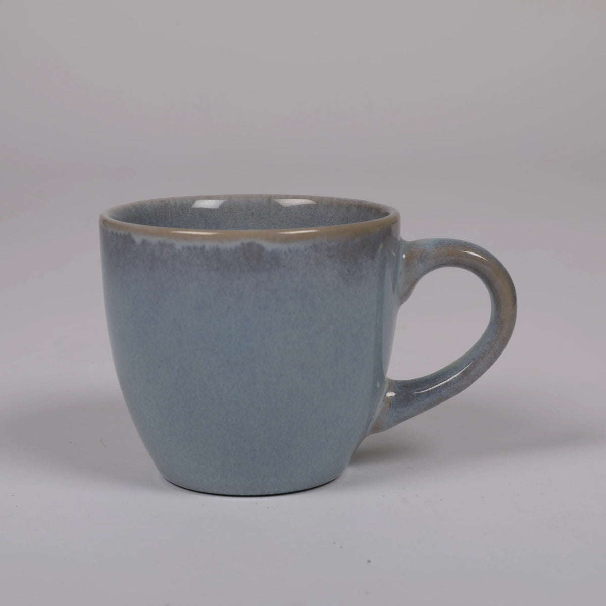 Living Essence Earl Cup & Saucer Set of 4 Pcs in Ocean Blue Colour - HomeTown