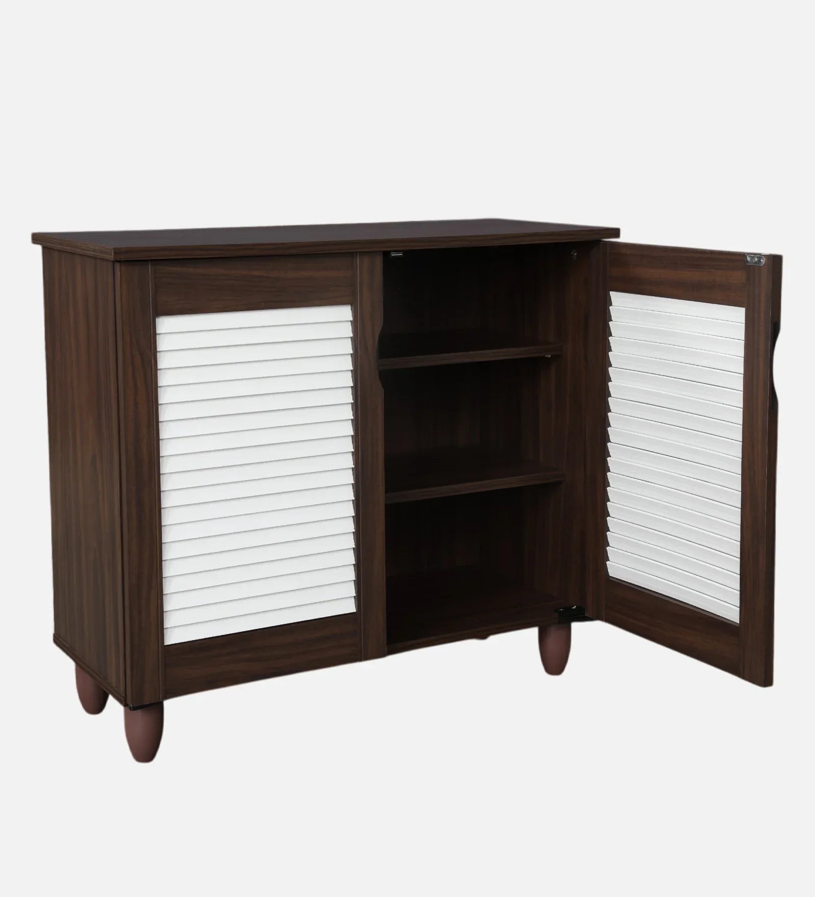 Kaira 2 Door Shoe Rack in Wenge Colour - HomeTown