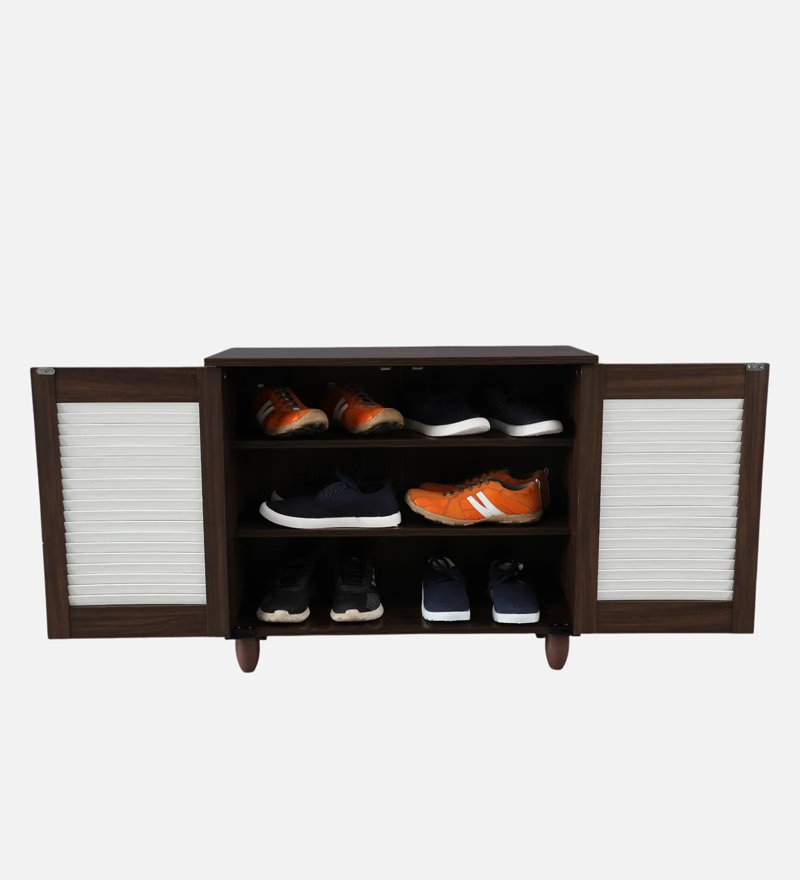 Kaira 2 Door Shoe Rack in Wenge Colour - HomeTown