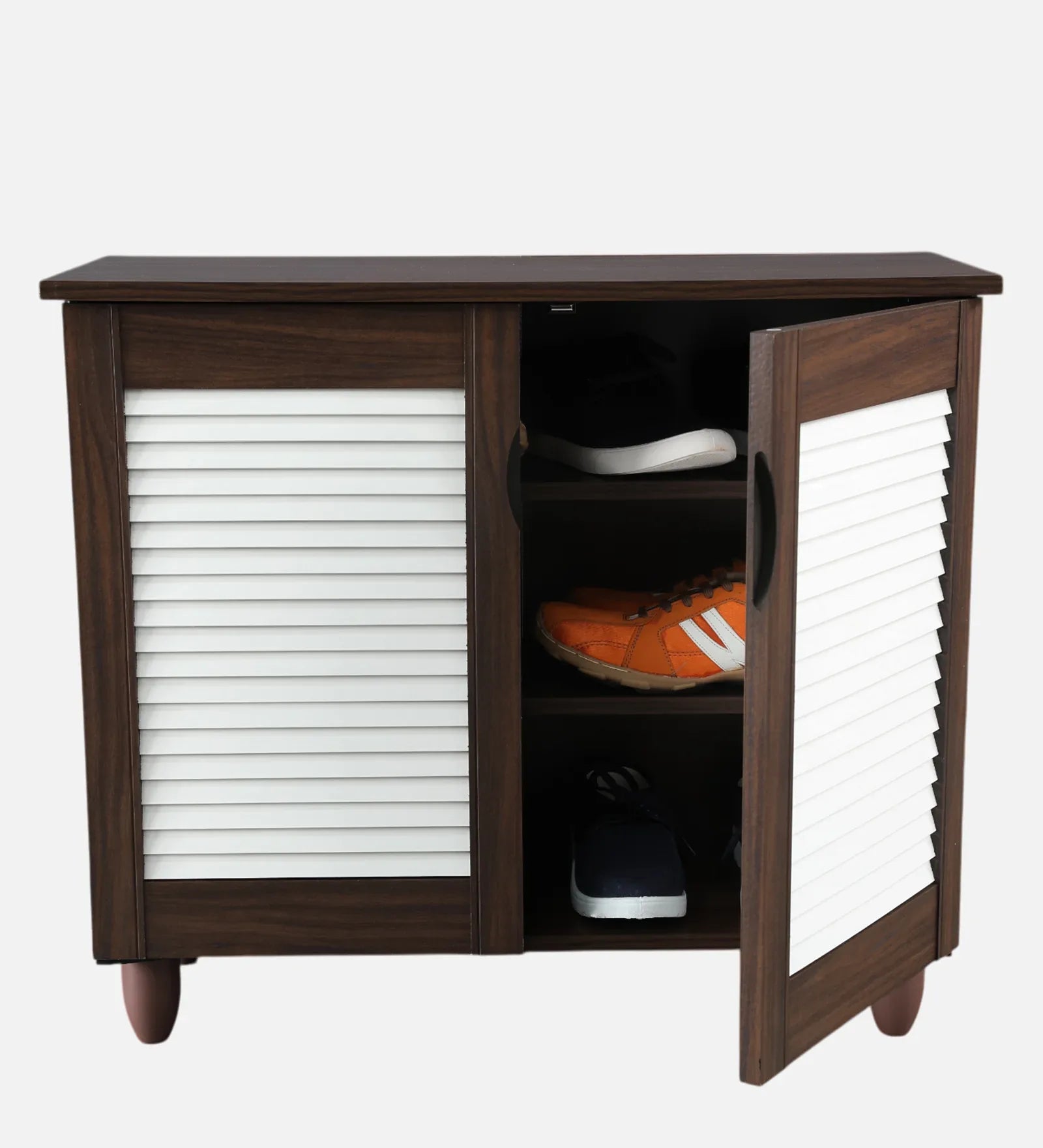 Kaira 2 Door Shoe Rack in Wenge Colour - HomeTown
