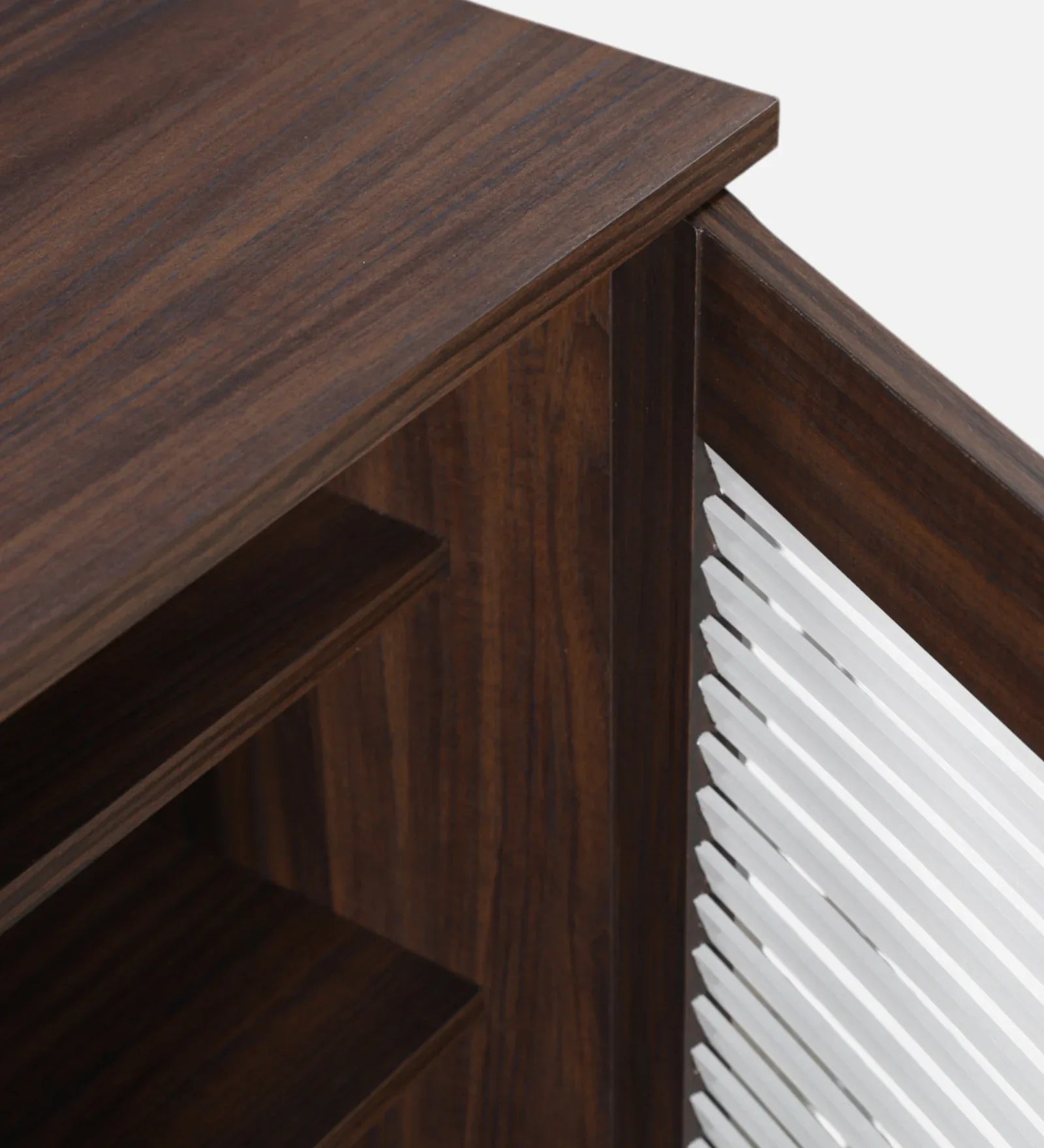 Kaira 2 Door Shoe Rack in Wenge Colour - HomeTown