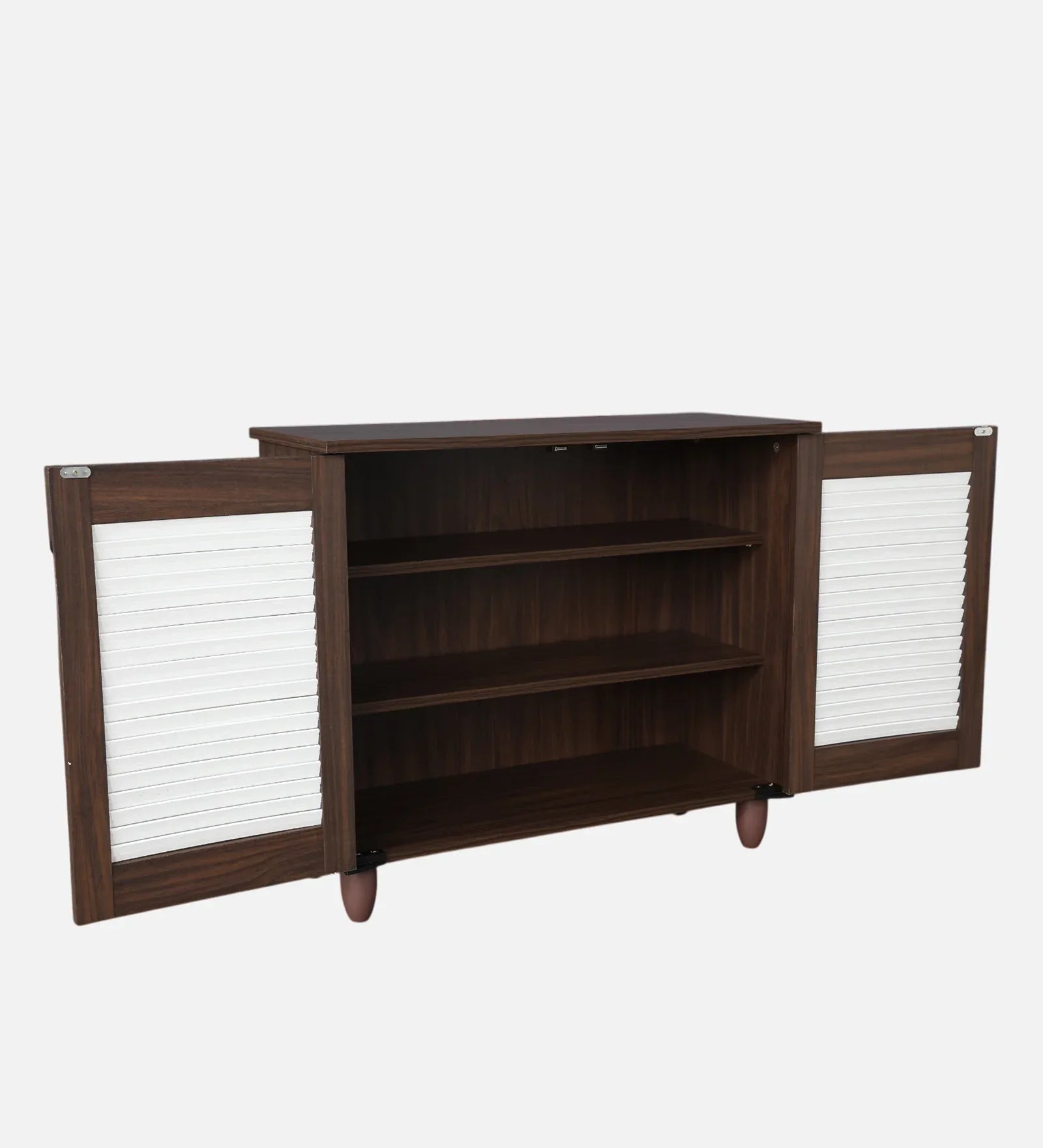 Kaira 2 Door Shoe Rack in Wenge Colour - HomeTown