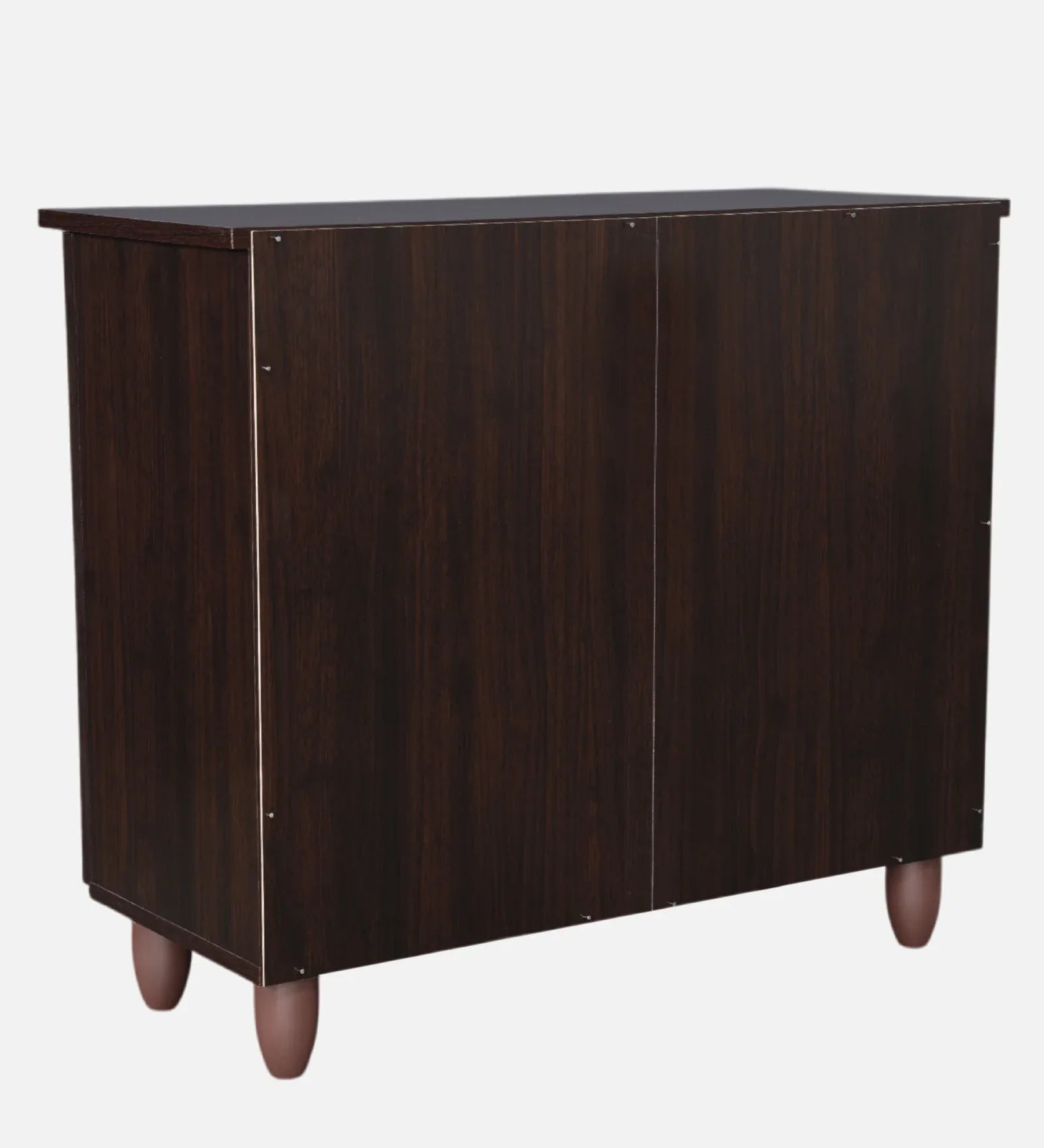 Kaira 2 Door Shoe Rack in Walnut & White Colour - HomeTown