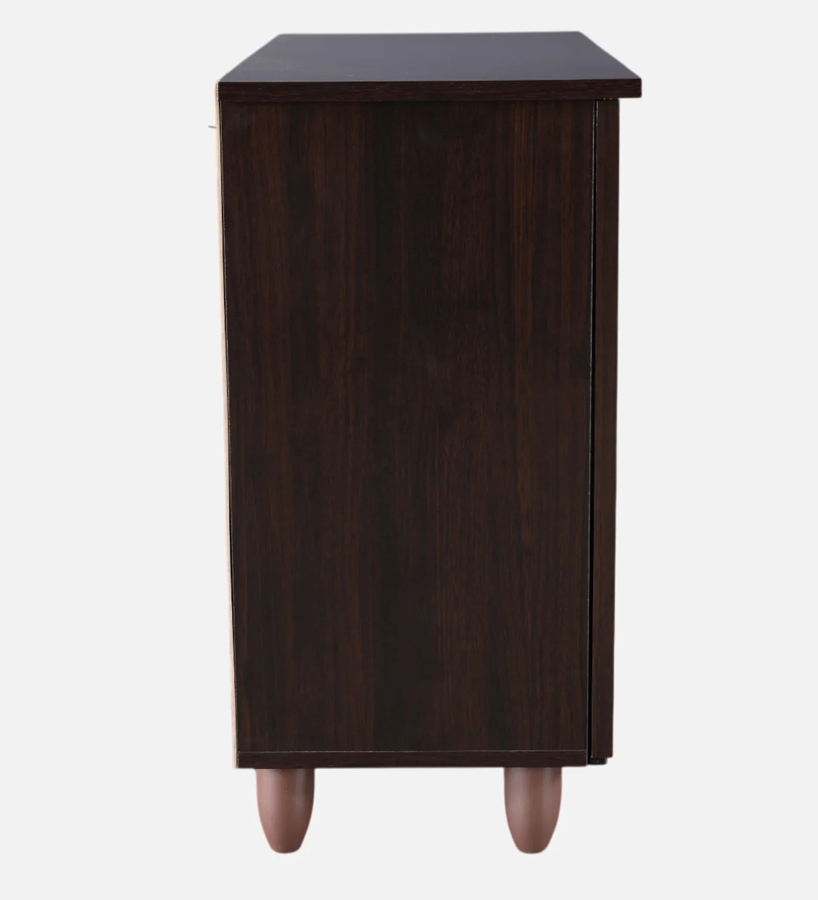 Kaira 2 Door Shoe Rack in Walnut & White Colour - HomeTown